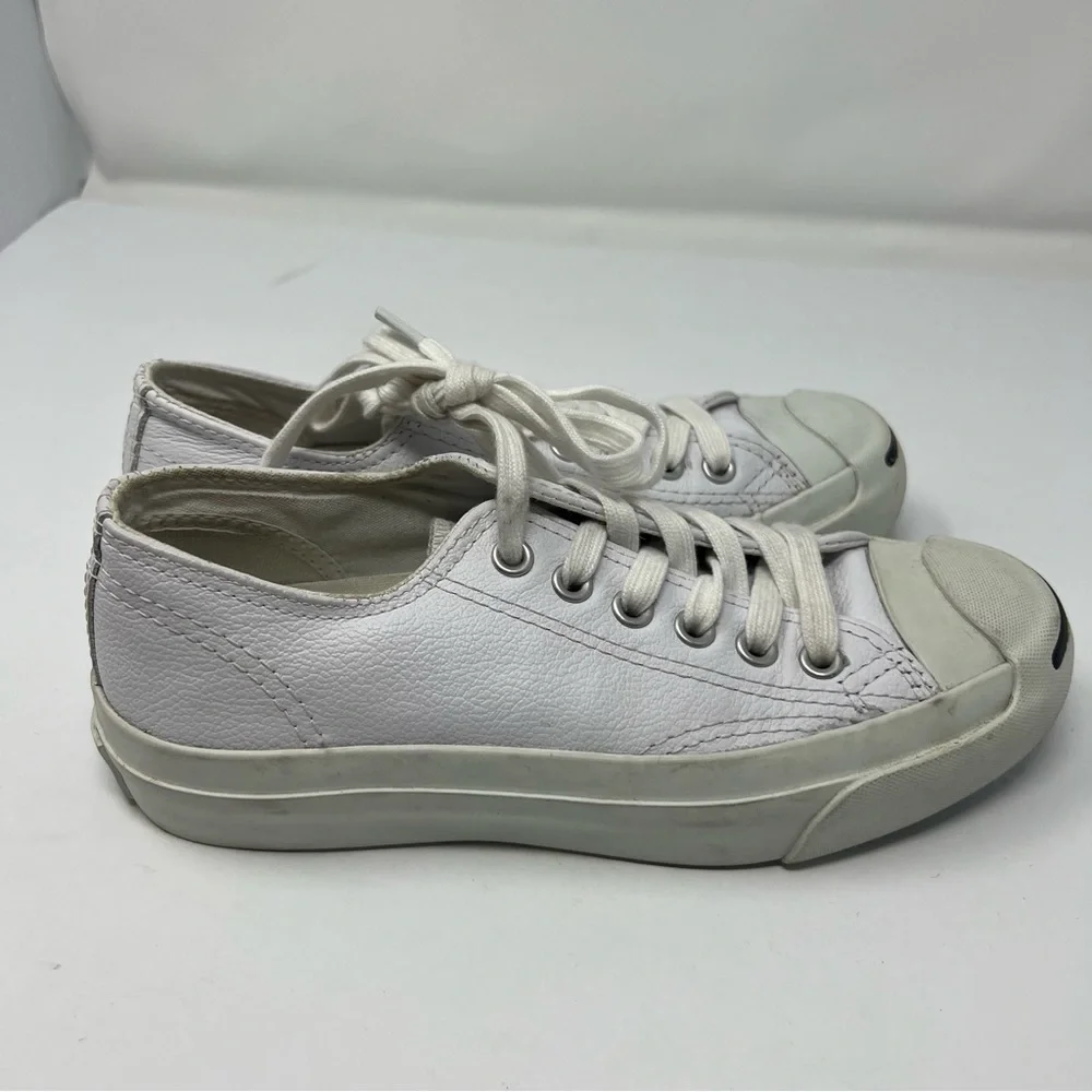 White Converse shoes size 3 men's 4.5 women's , Jack Purcell converse